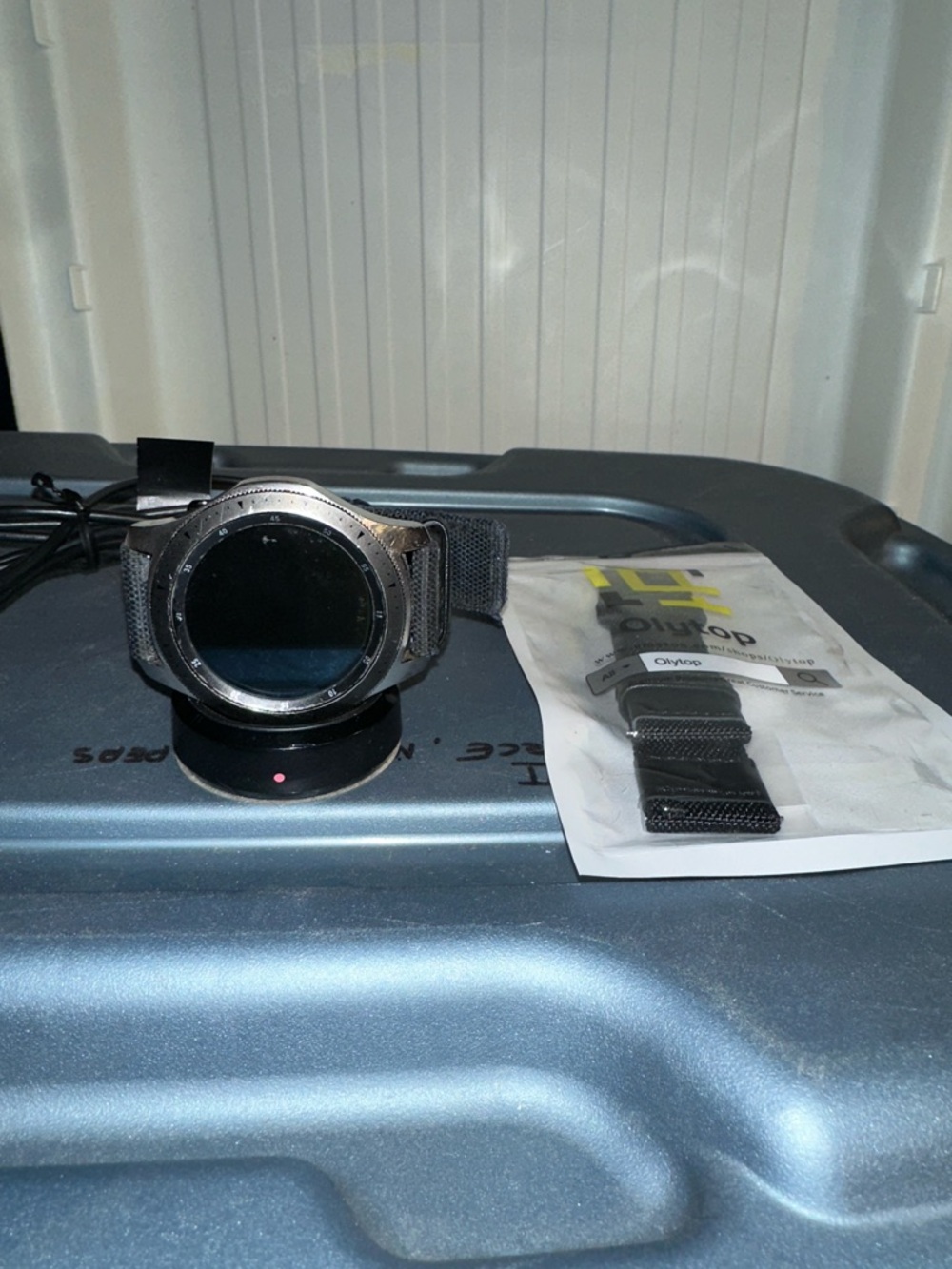 Samsung Galaxy Watch with Charger and Replacement Band